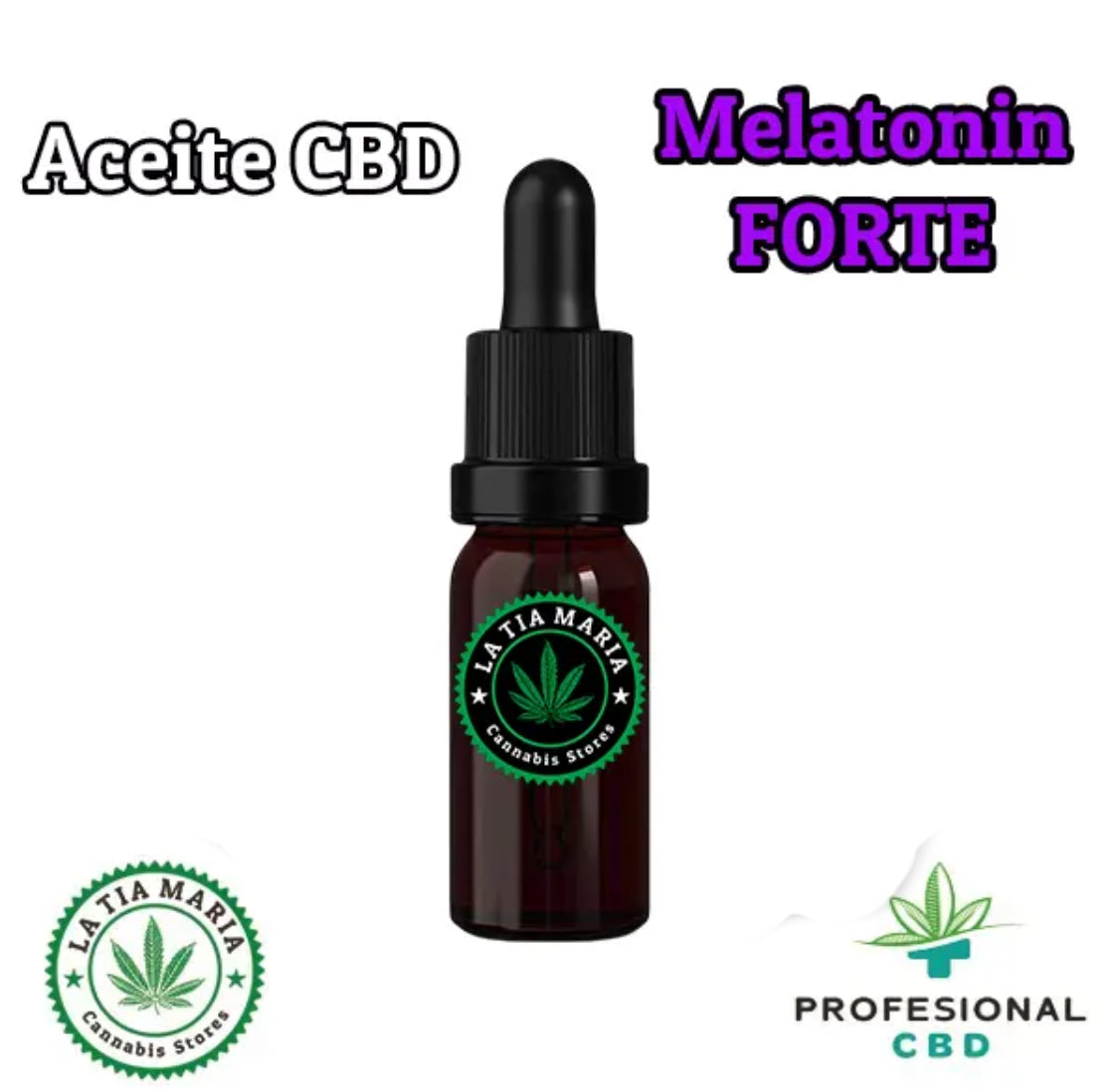 Aceite MELATONIN FORTE 10% CB – 10ml. & Melatonina